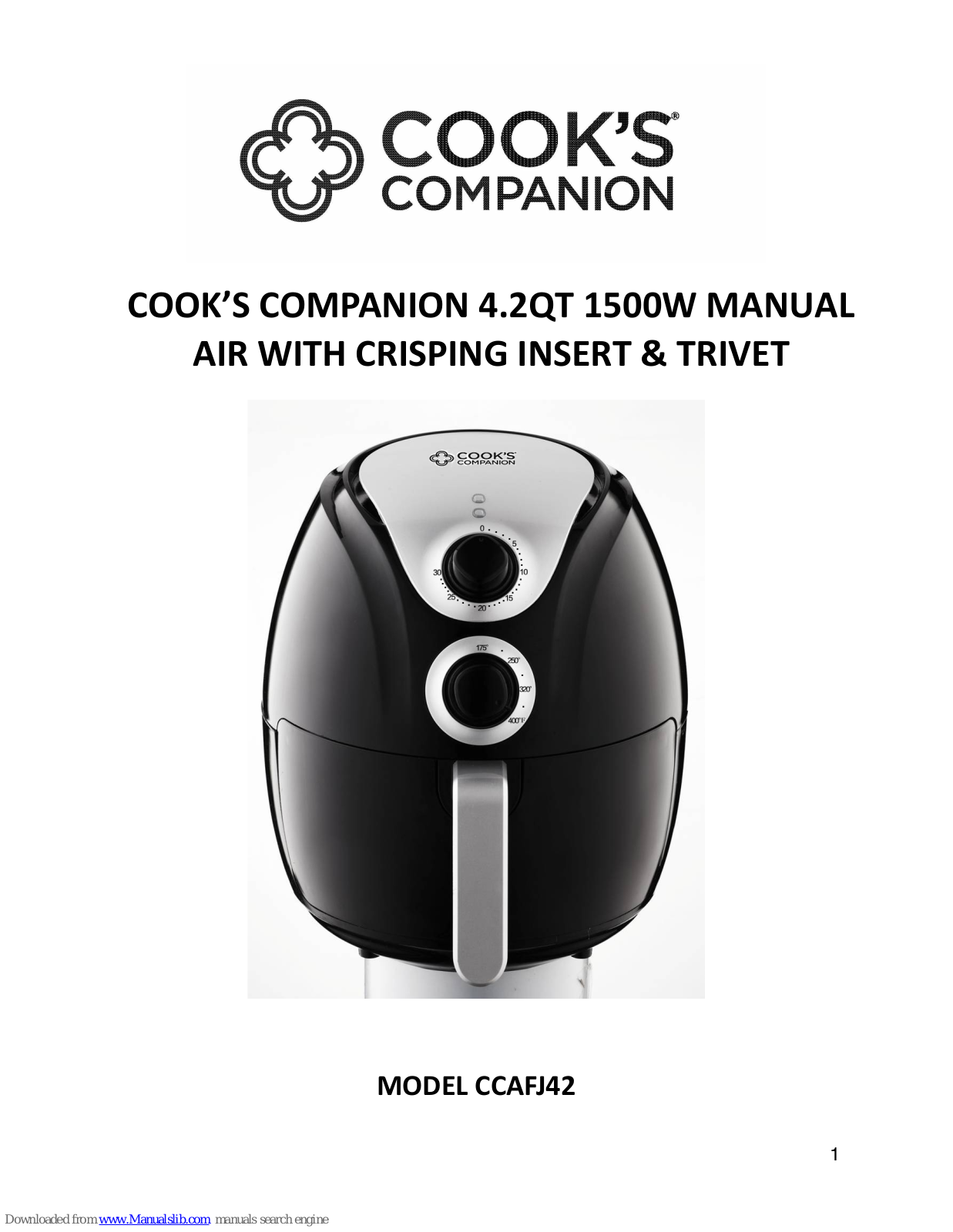 Cook's Companion CCAFJ42 User Manual