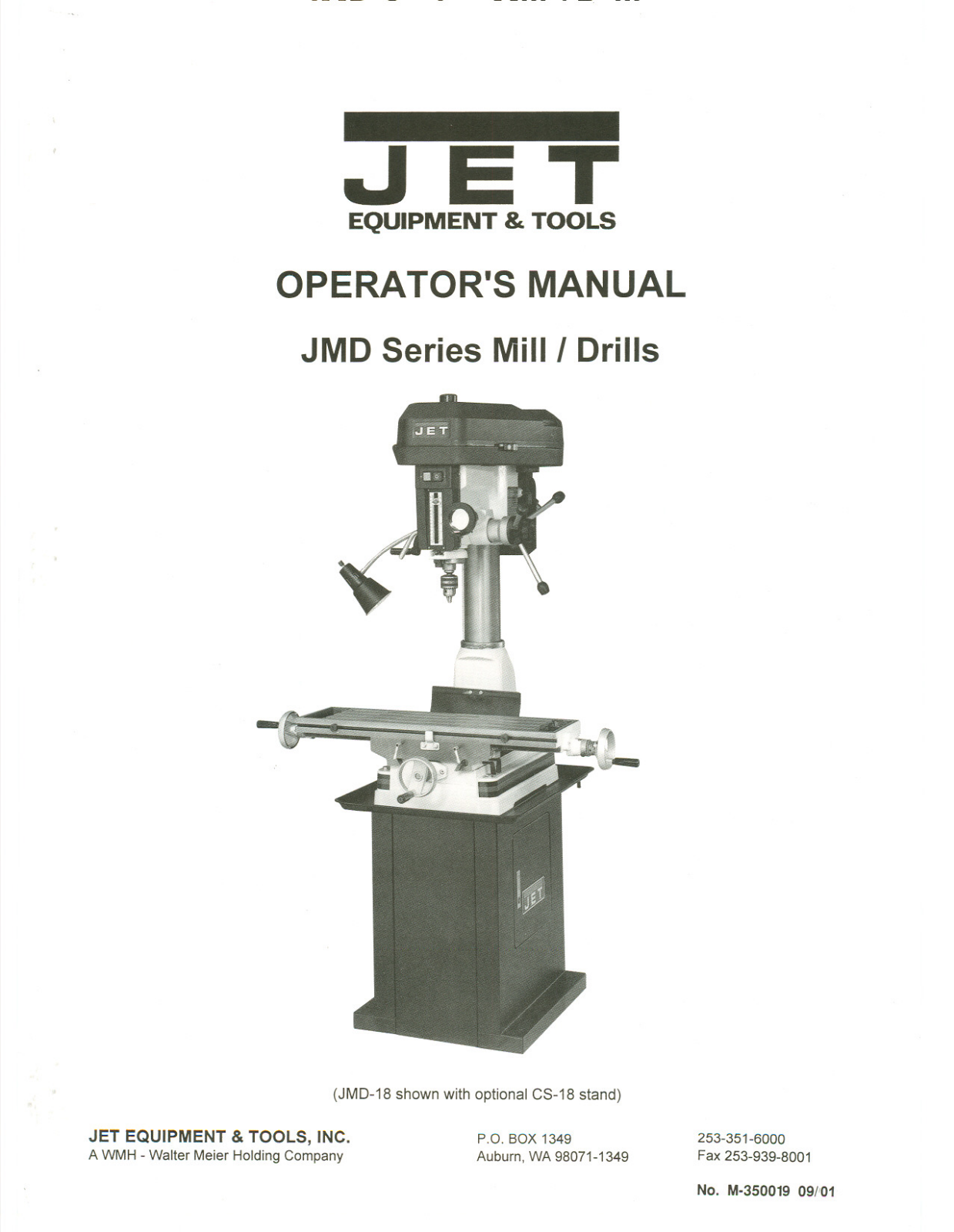 Jet JMD-18, JMD-18PFN, JMD-15 User Manual - ManualMachine.com