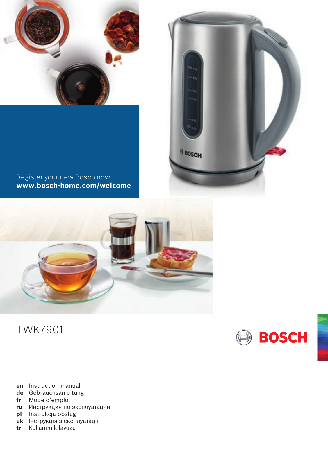 Bosch TWK7901 Instruction manual