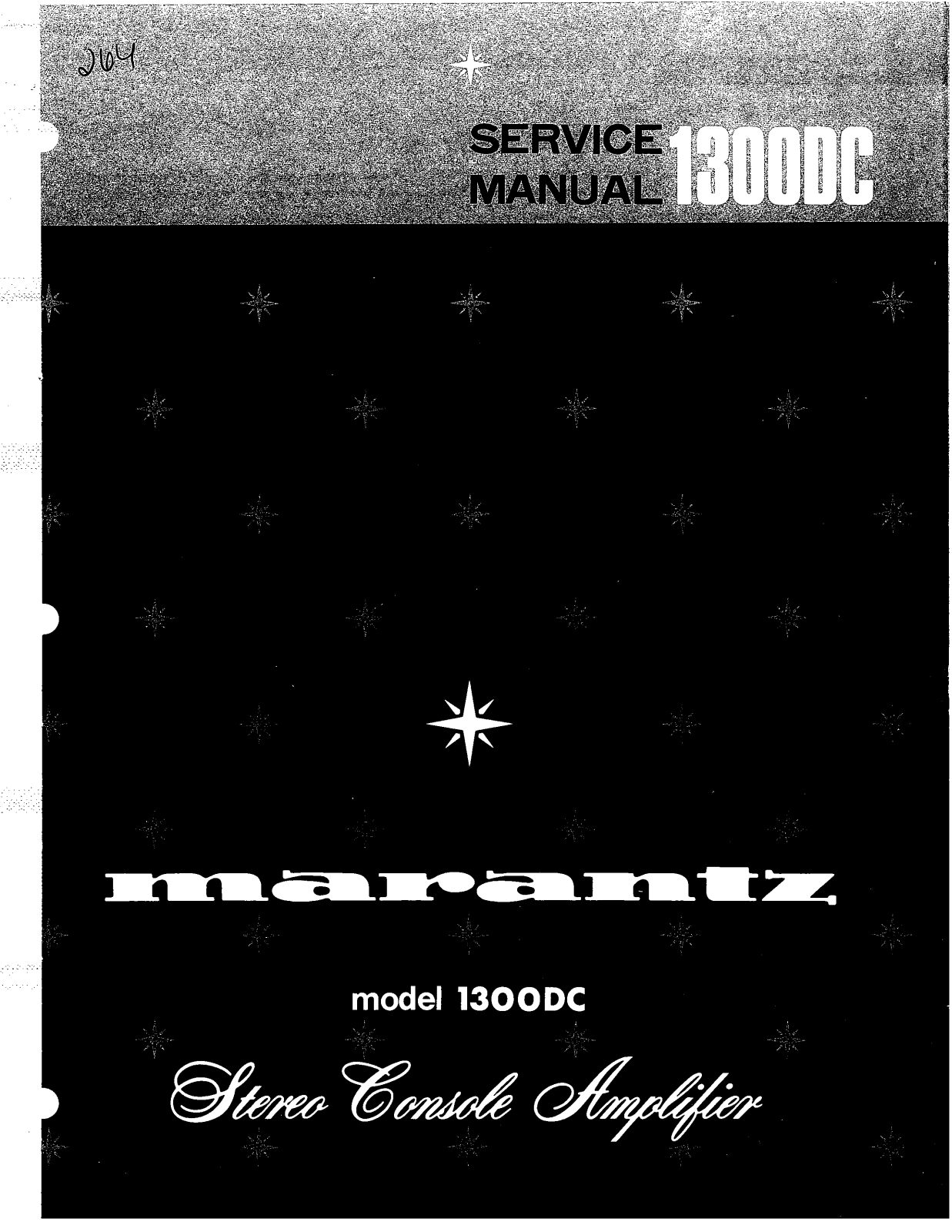 Marantz 1300-DC Service Manual