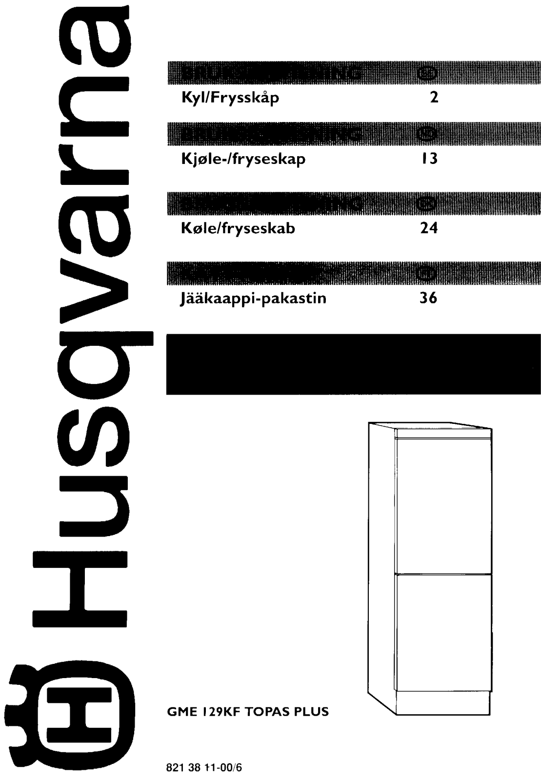 Husqvarna GME129KF User Manual
