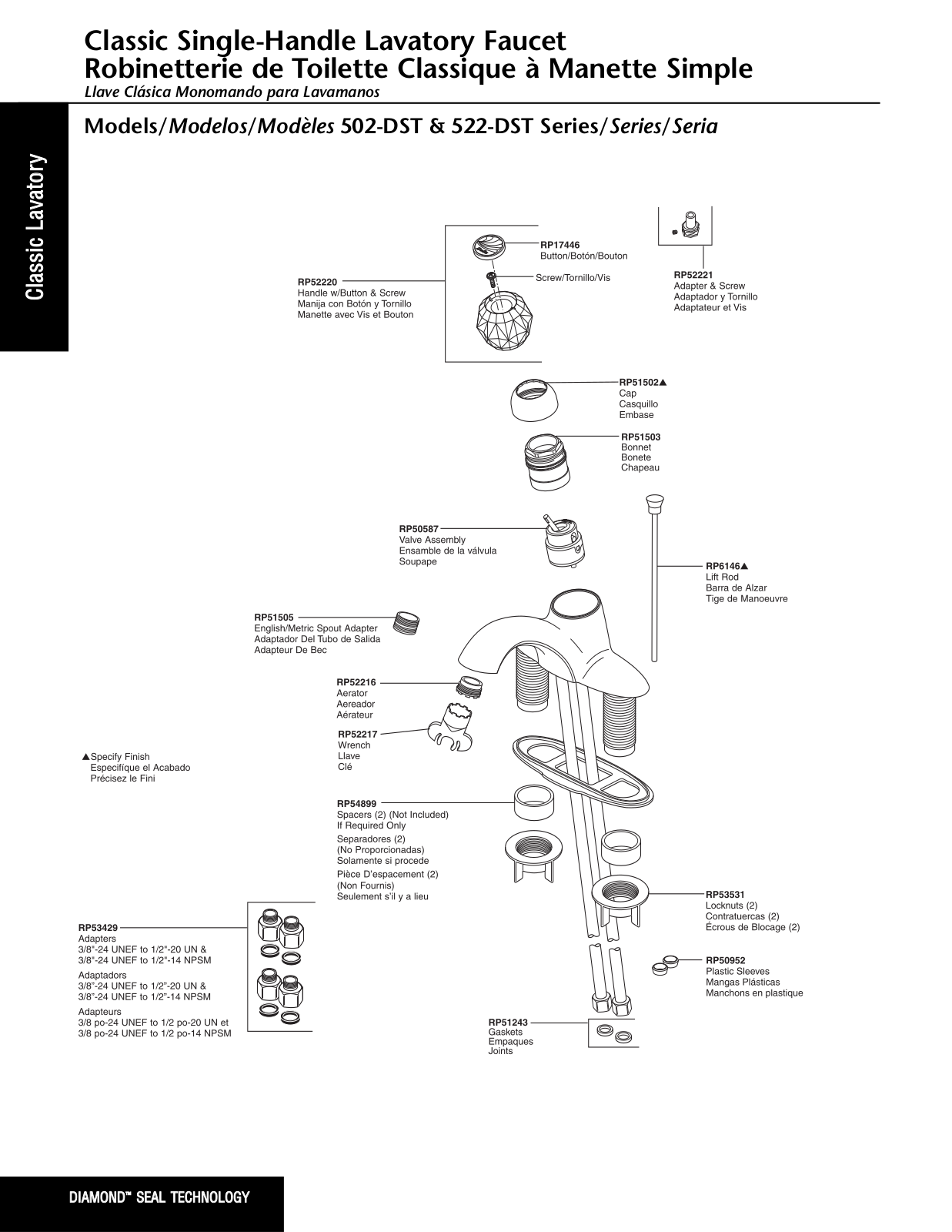 Delta 522-DST, 502-DST User Manual