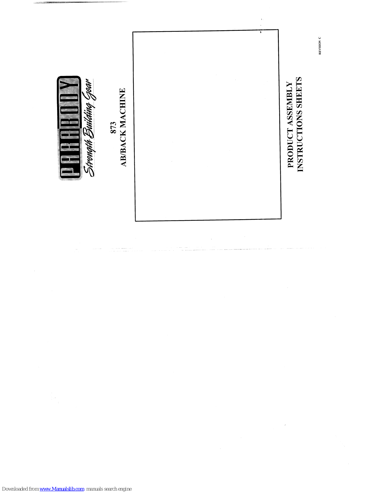 ParaBody 873 Assembly  Manual - ManualMachine.com