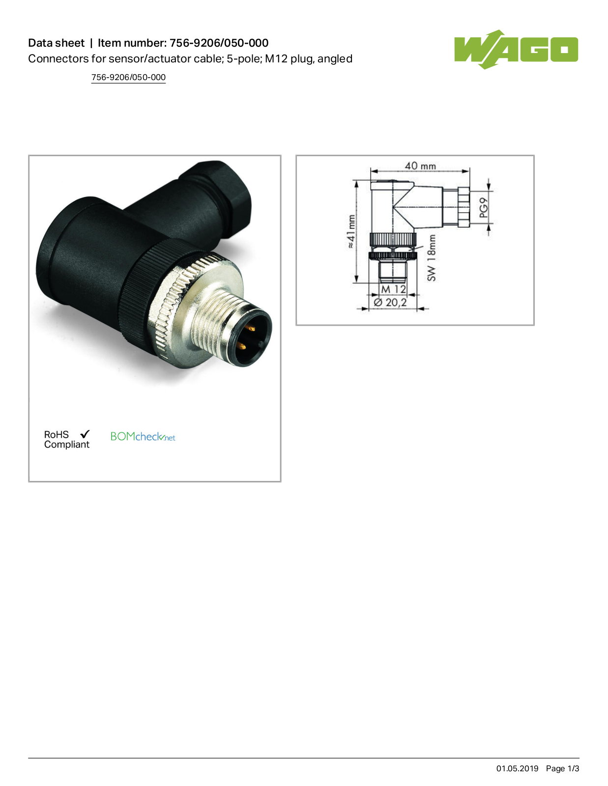 Wago 756-9206/050-000 Data Sheet