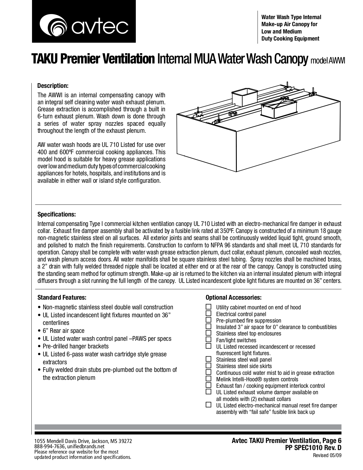 Avtec AWWI User Manual