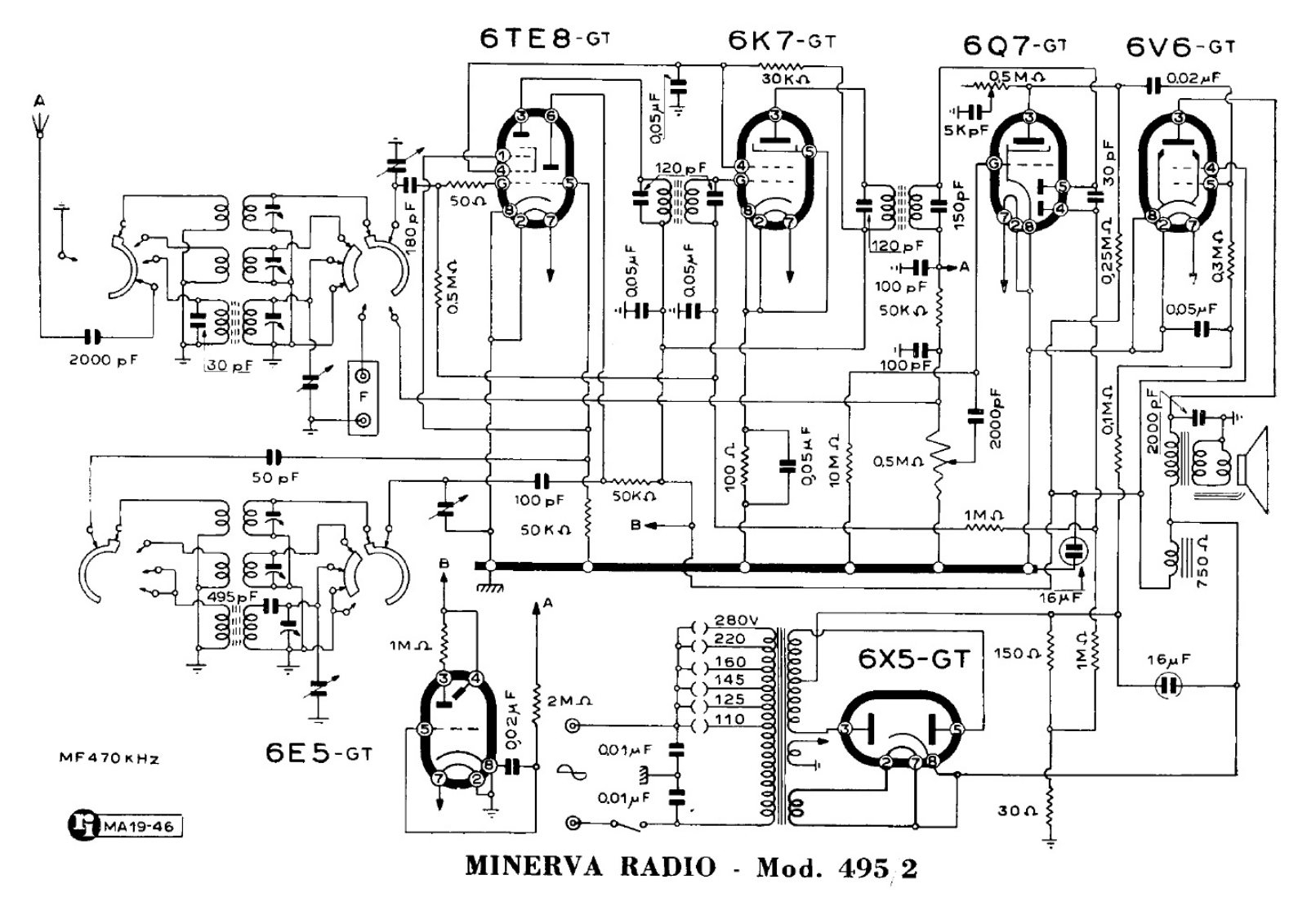 Minerva 495 2 schematic