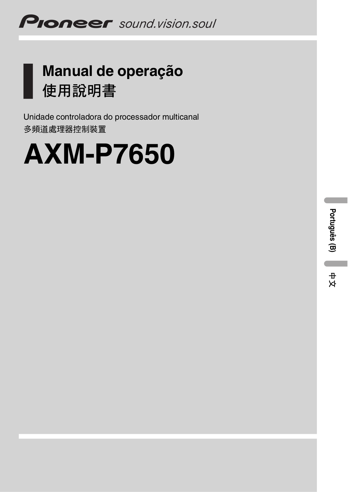 Pioneer AXM-P7650 User Manual