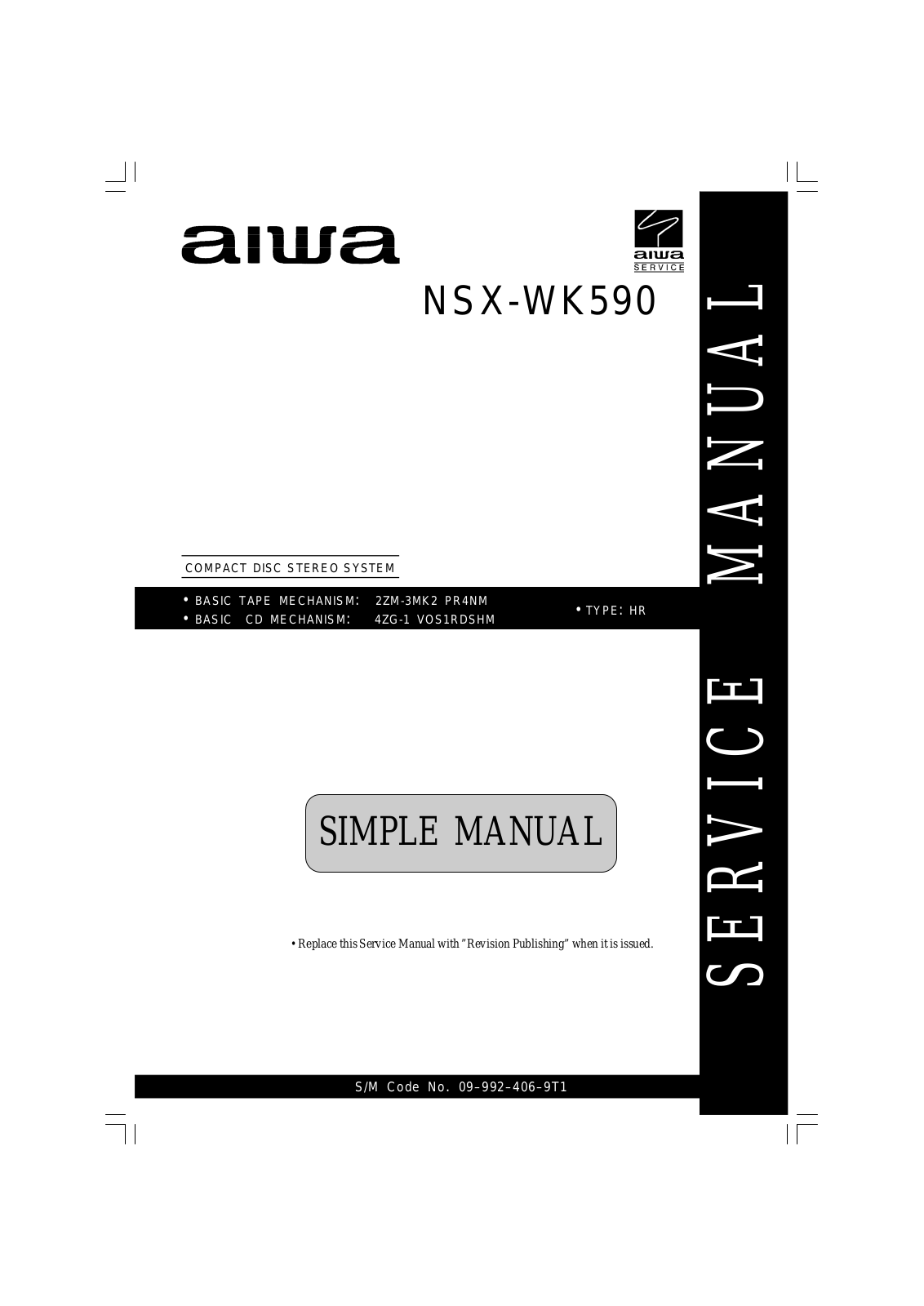 AIWA NSX-WK590 Service Manual