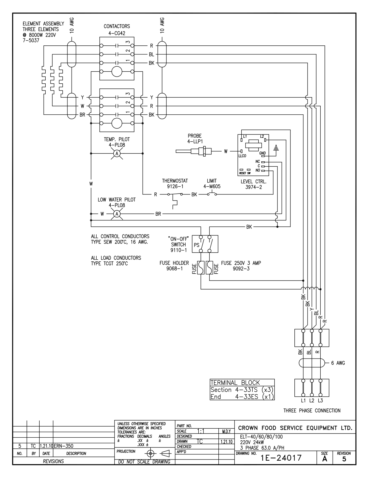 Intek ELT-40  220V 24 kW, ELT-60  220V 24 kW, ELT-80  220V 24 kW, ELT-100  220V 24 kW Service Manual