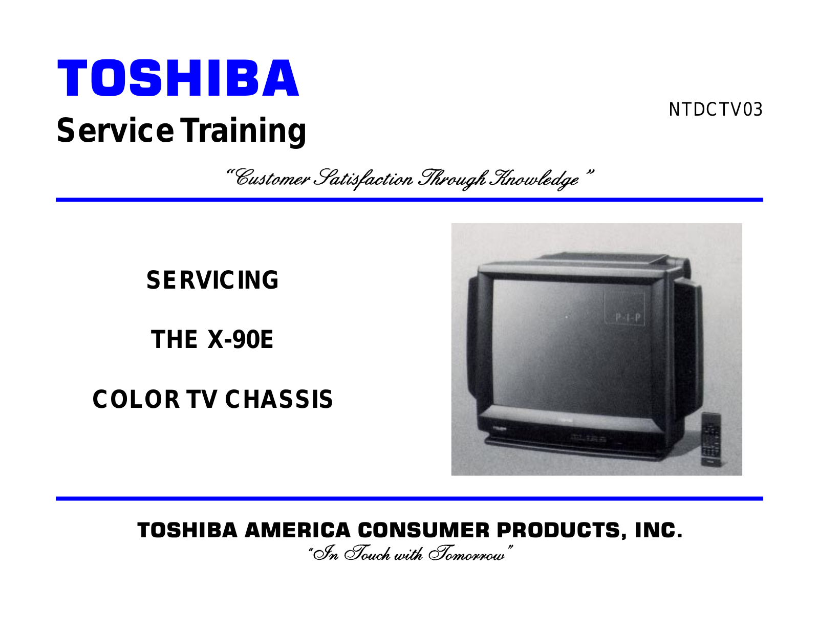 Toshiba CTV3 Schematic