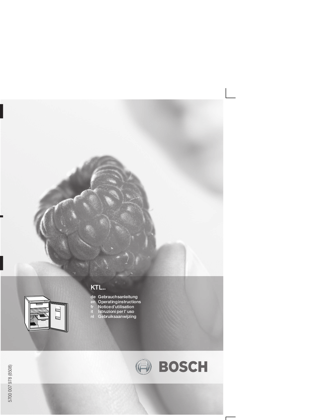 BOSCH KTL15V22 User Manual