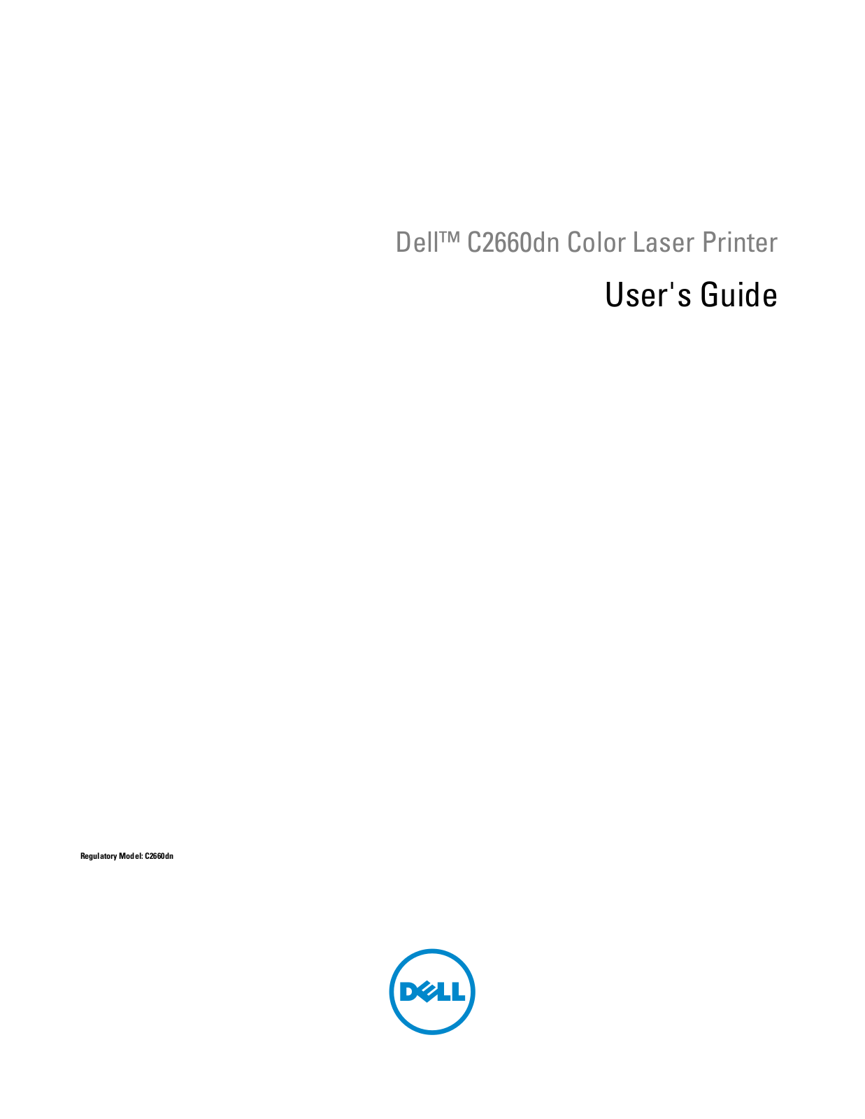 Dell C2660dn User Manual