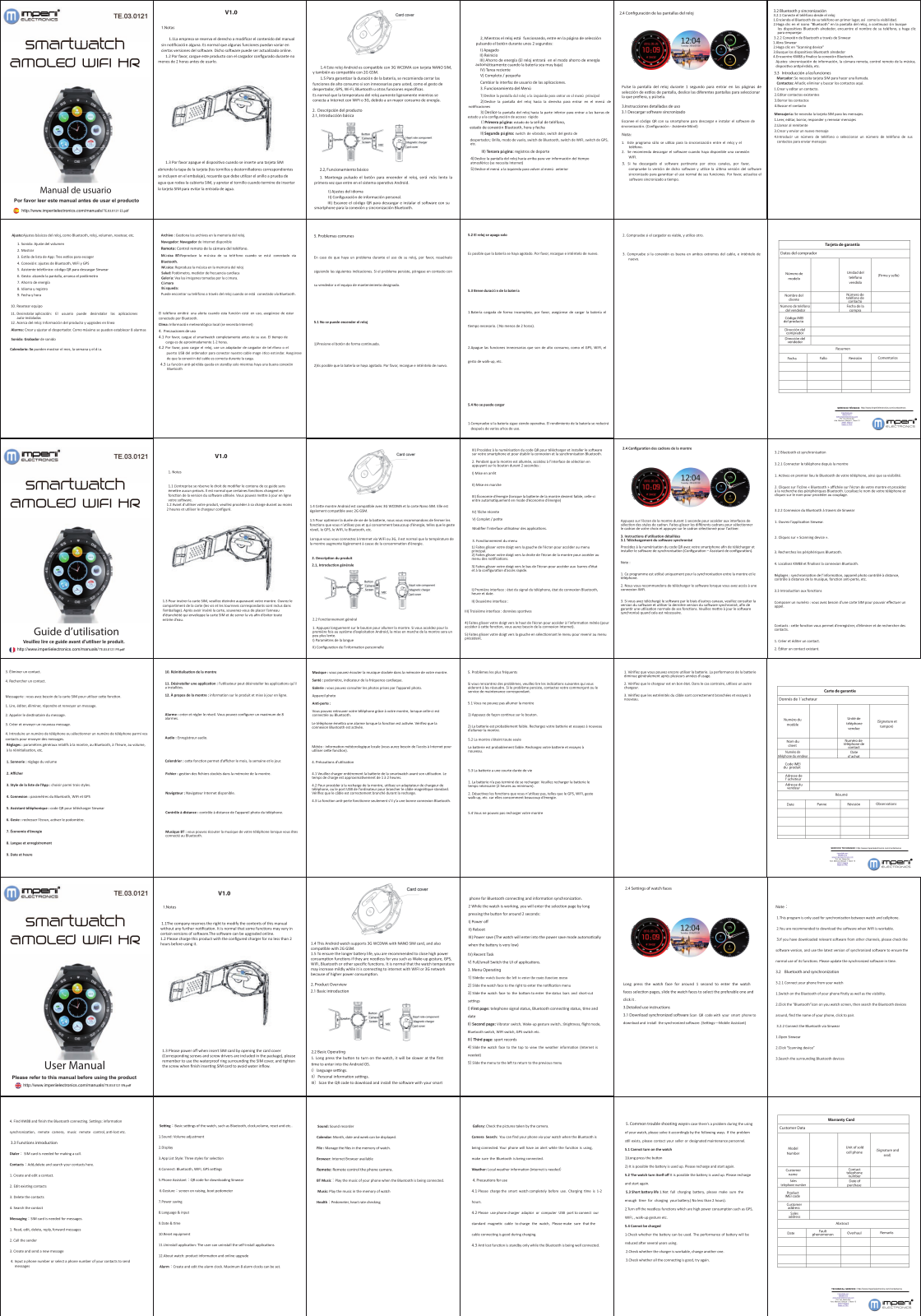 imperii HR Amoled WiFi SmartWatch User Manual