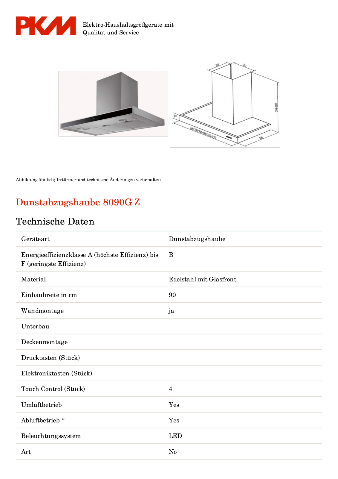 PKM 8090G Z User Manual