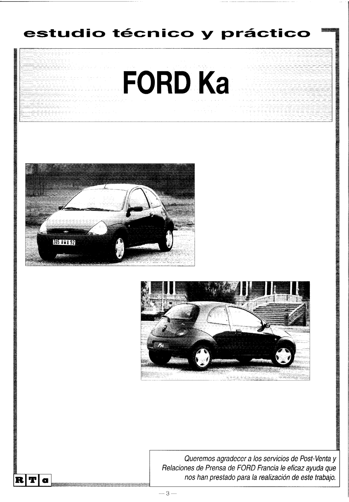 Ford Ka User Manual