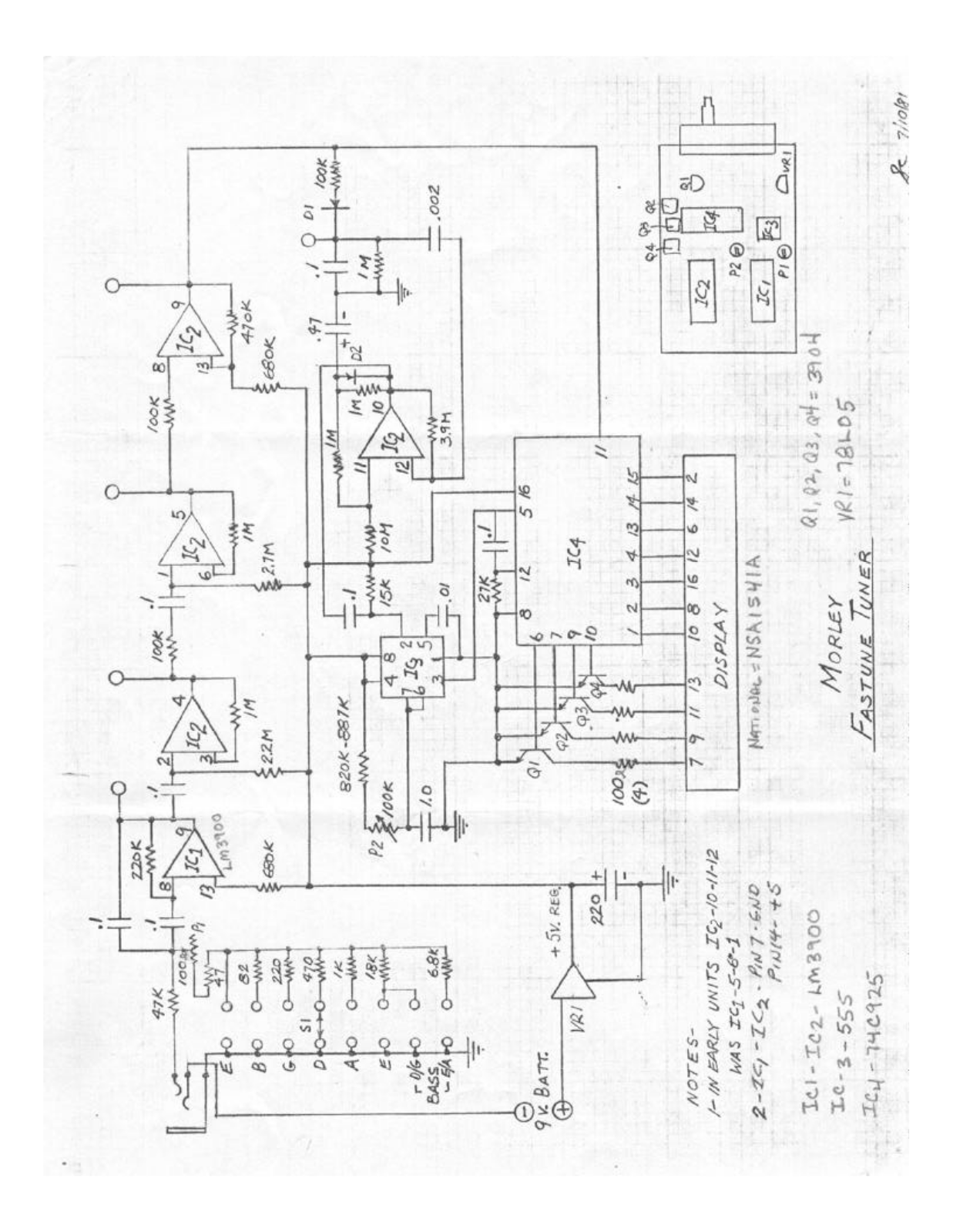 Telray fastune schematic