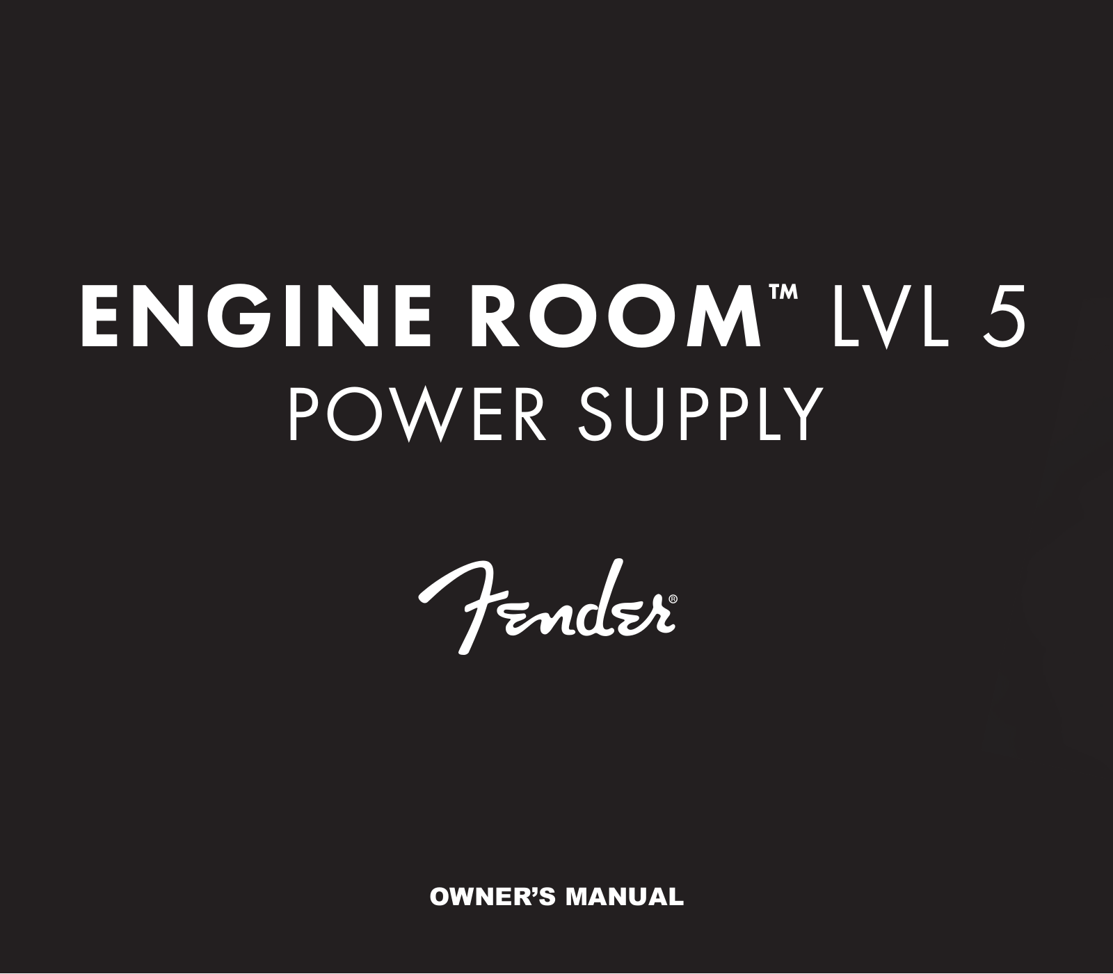 Fender LVL 5 User Manual