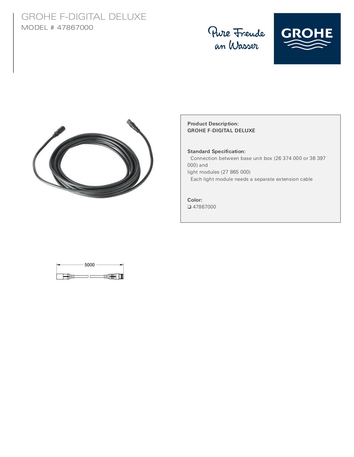 GROHE GRH5350 Specifications - ManualMachine.com