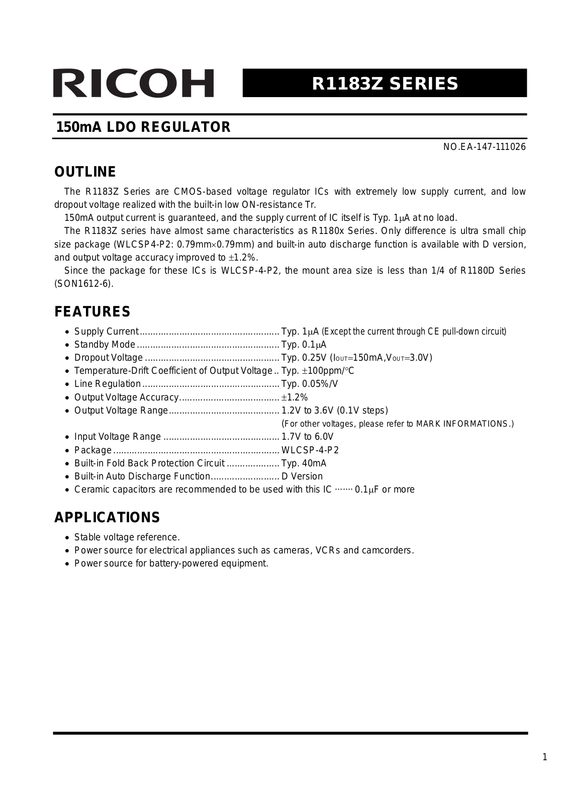 RICOH R1183Z User Manual