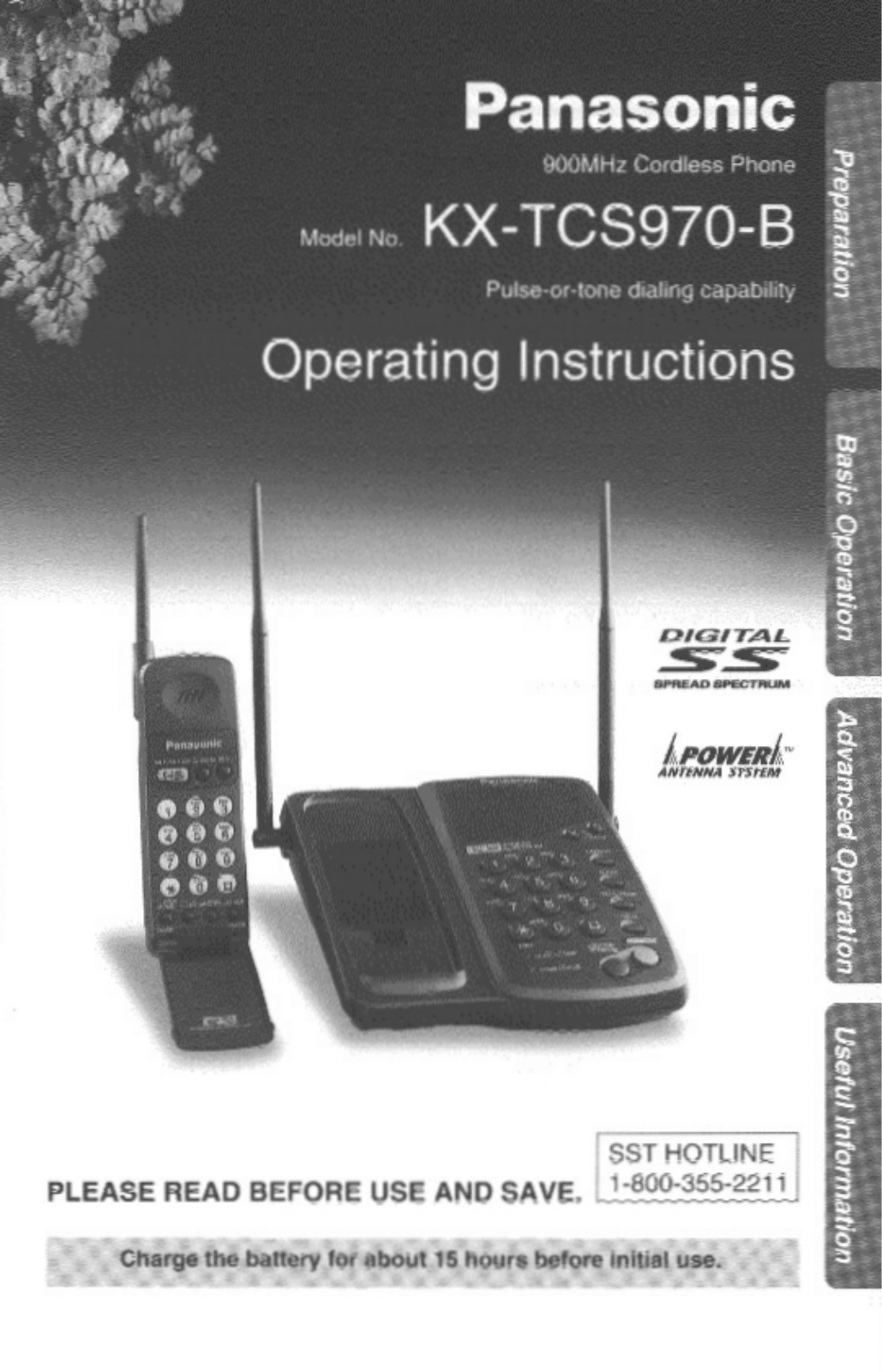 Panasonic KX-TCS970B User Manual