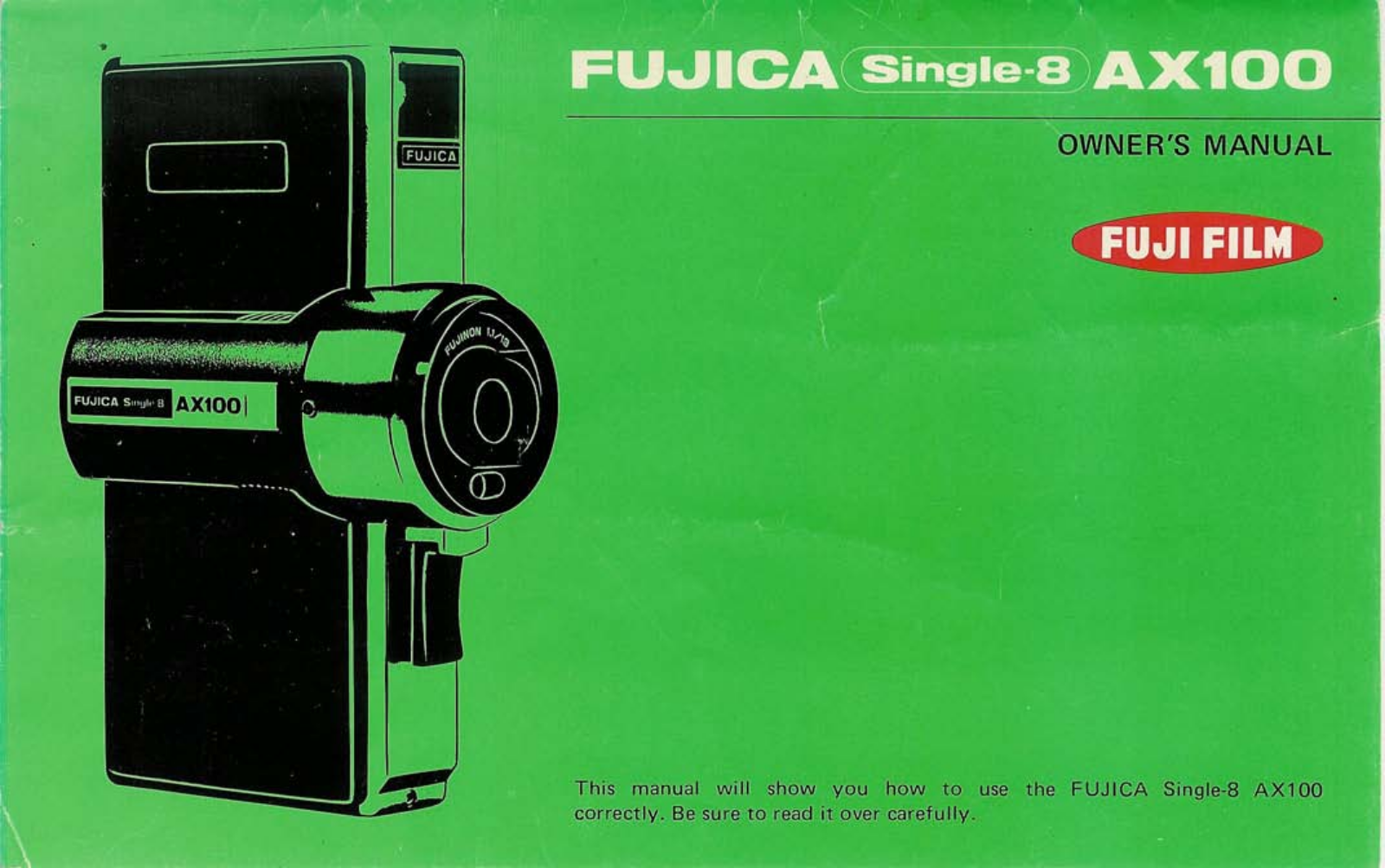 Fujifilm Fujica AX100 Owner's Manual