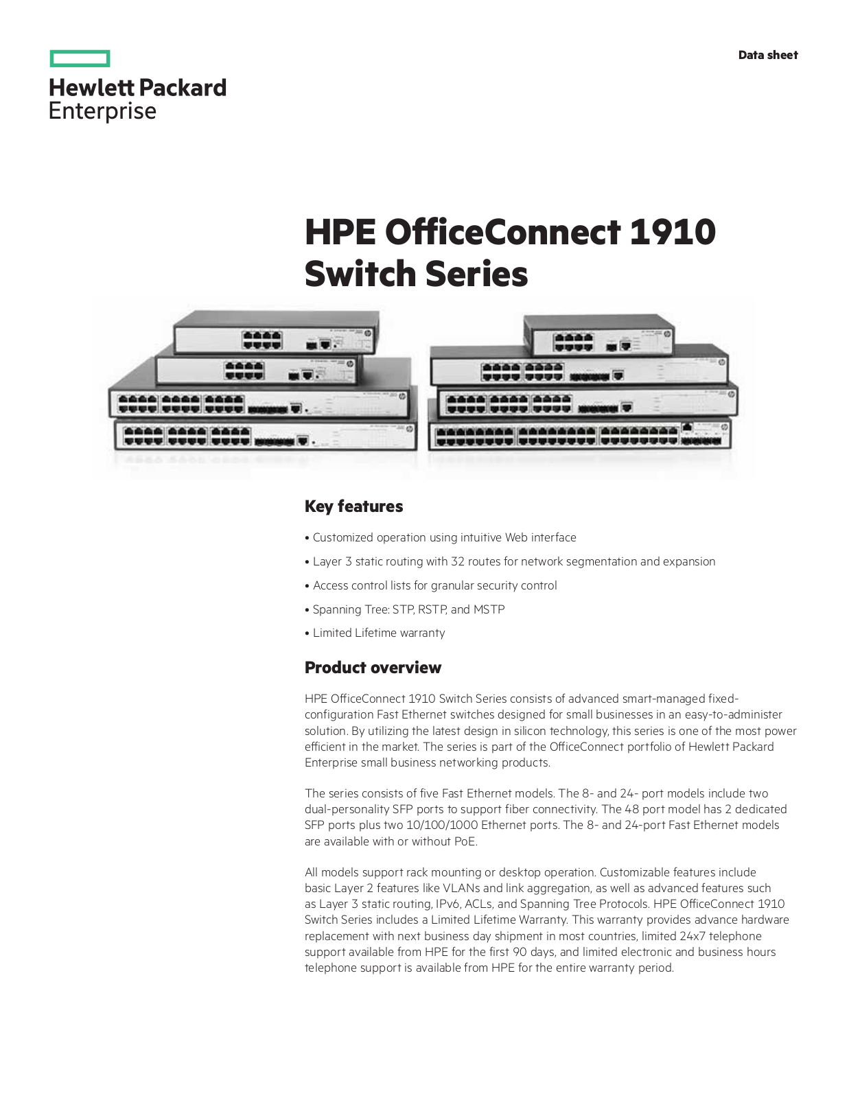 HP 1910 48 User Manual