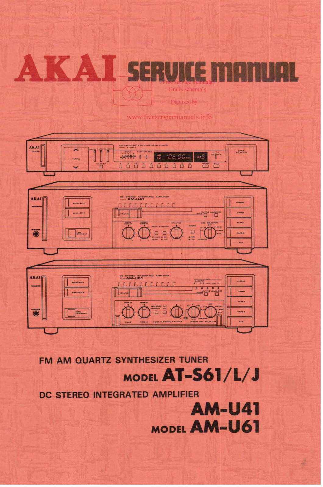 Akai AM-U41, AM-U61, AT-S61-J-L Schematic