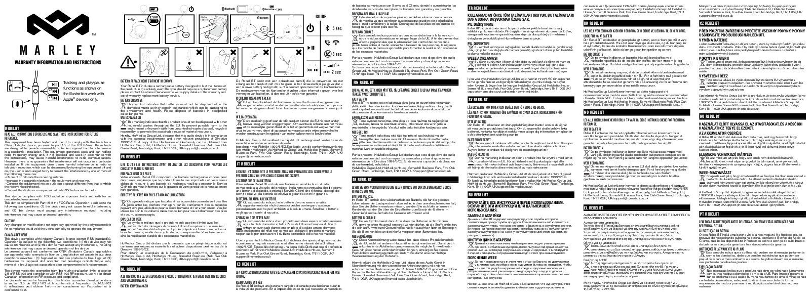 The House of Marley EM JH101 User Manual