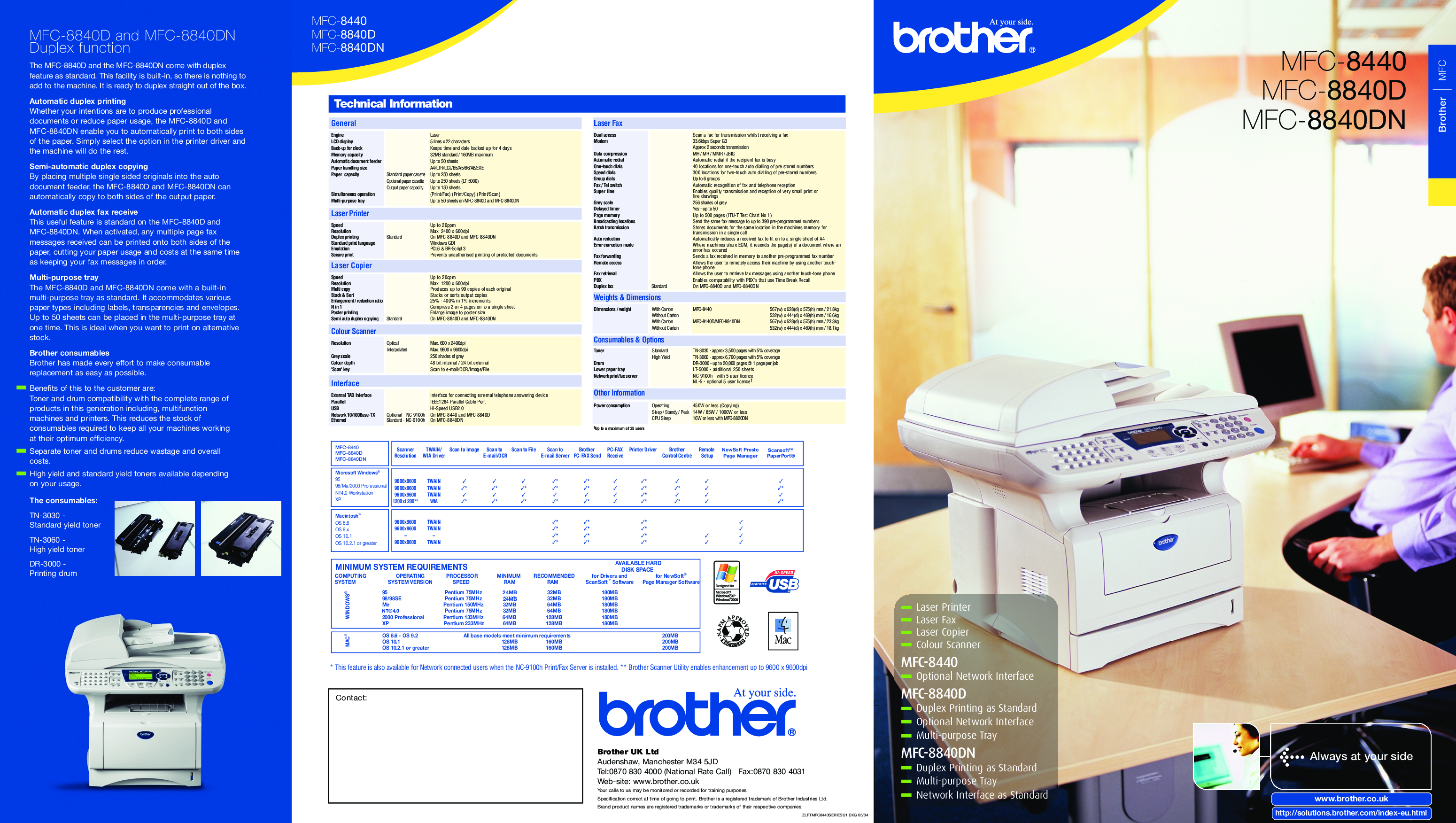 Brother MFC 8440, MFC 8840D, MFC8840DN User Manual