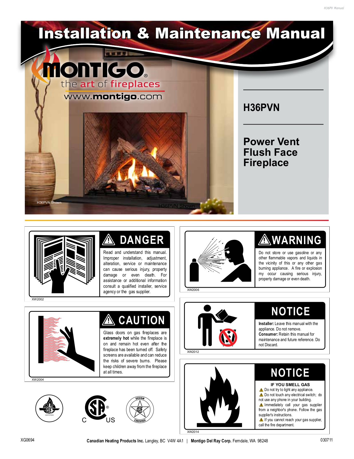 Montigo H36PVN User Manual