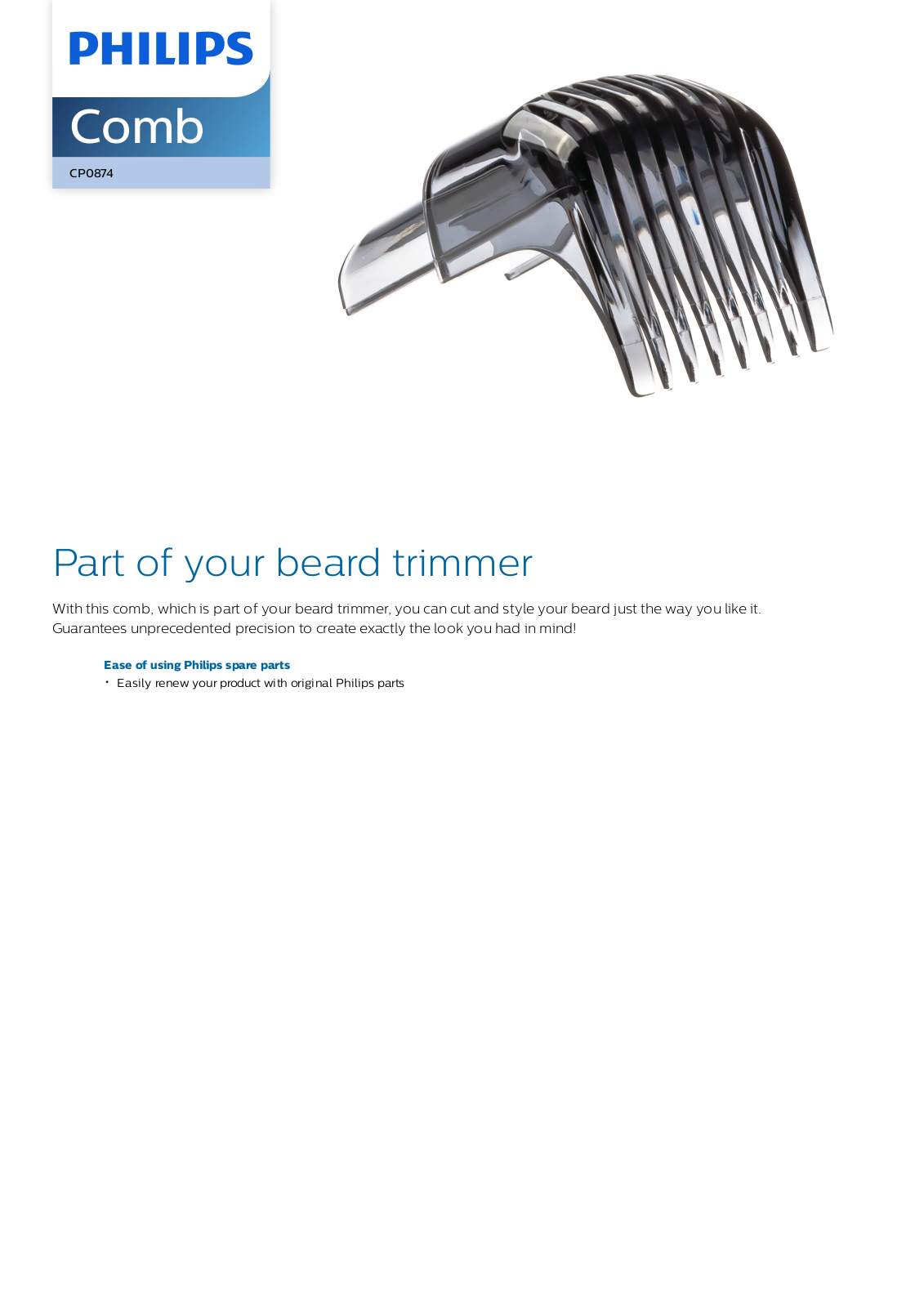 Philips CP0874/01 leaflet - ManualMachine.com