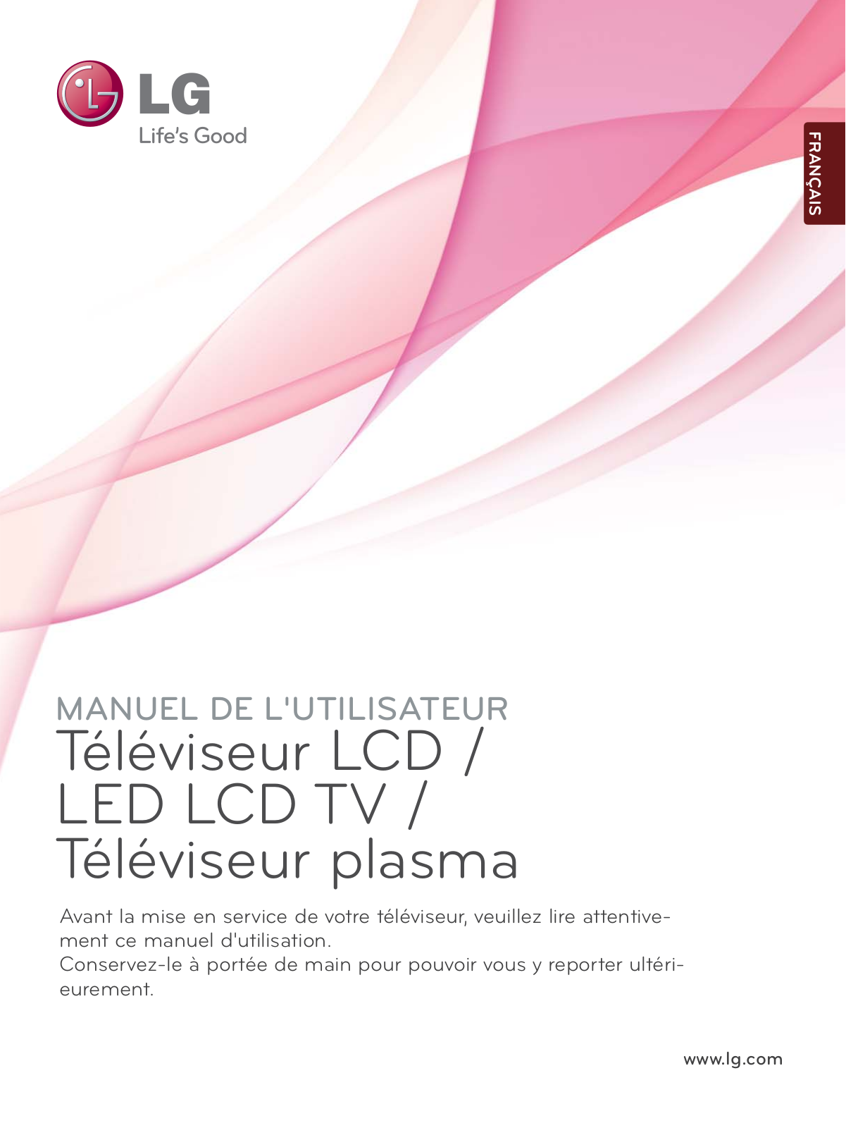 LG 50PS6500-ZA, 42PQ3500-ZB, 50PQ3500-ZB, 50PS8000-ZA, 60PS8000-ZA User Manual