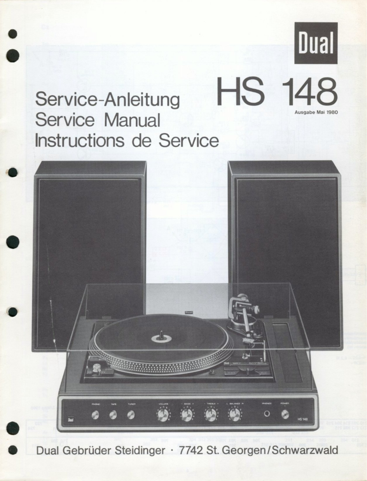 Dual HS-148 Service manual