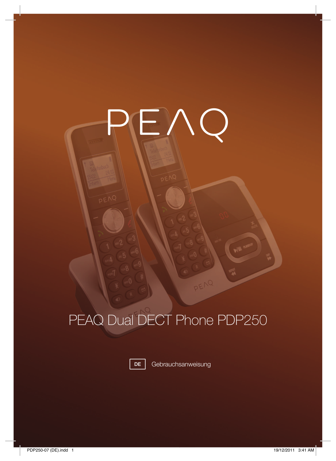 PEAQ PDP250 User Manual