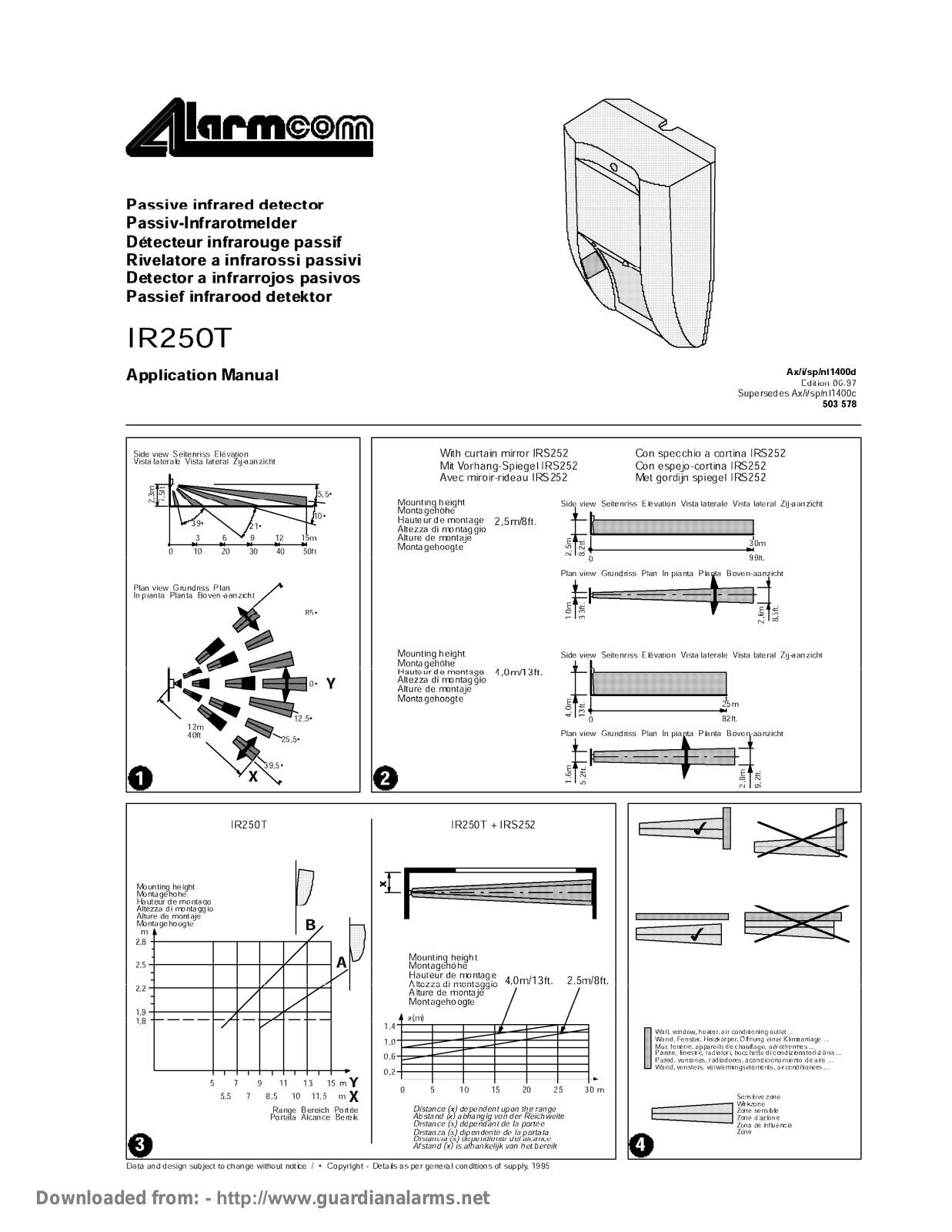 Alarmcom IR250T User Manual