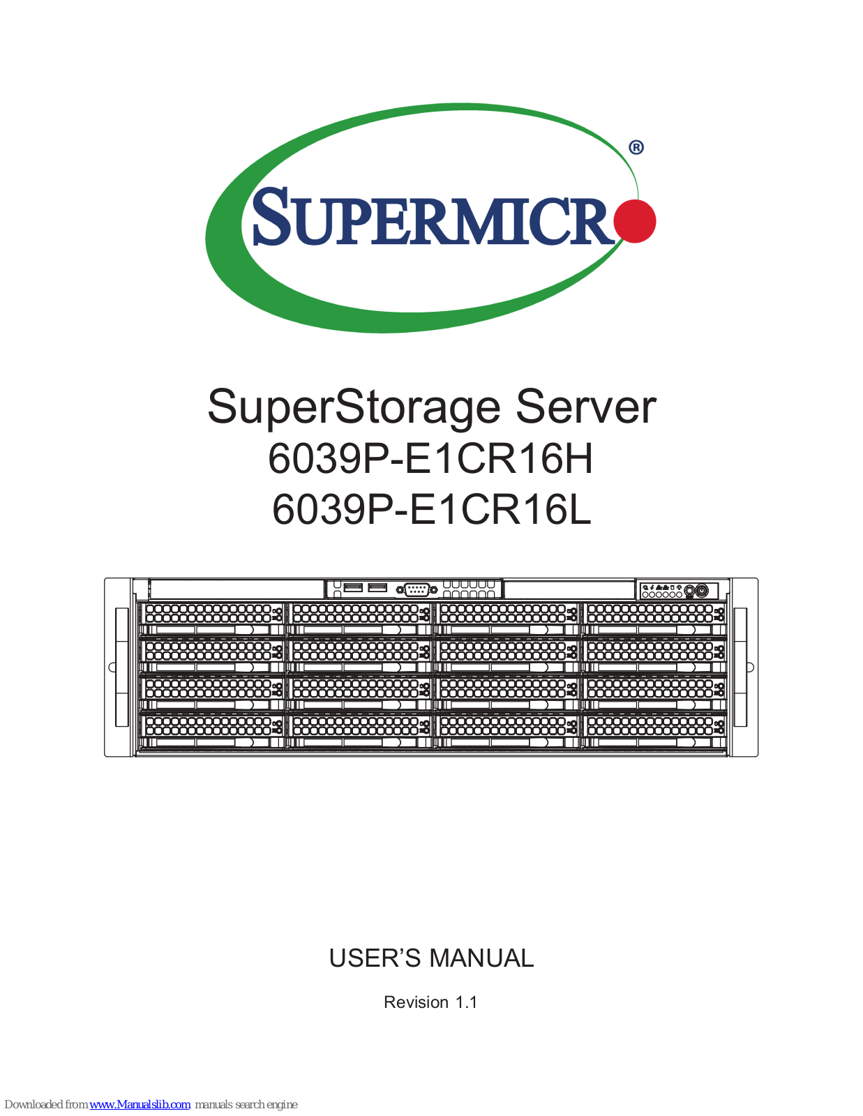 Supermicro 6039P-E1CR16L, 6039P-E1CR16H User Manual