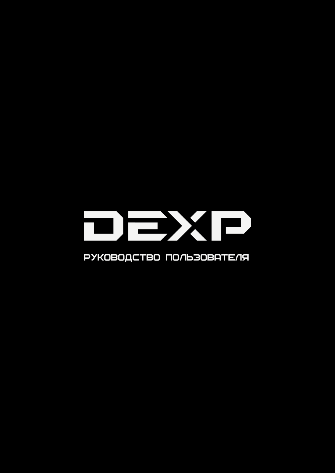 DEXP RV-100 User manual