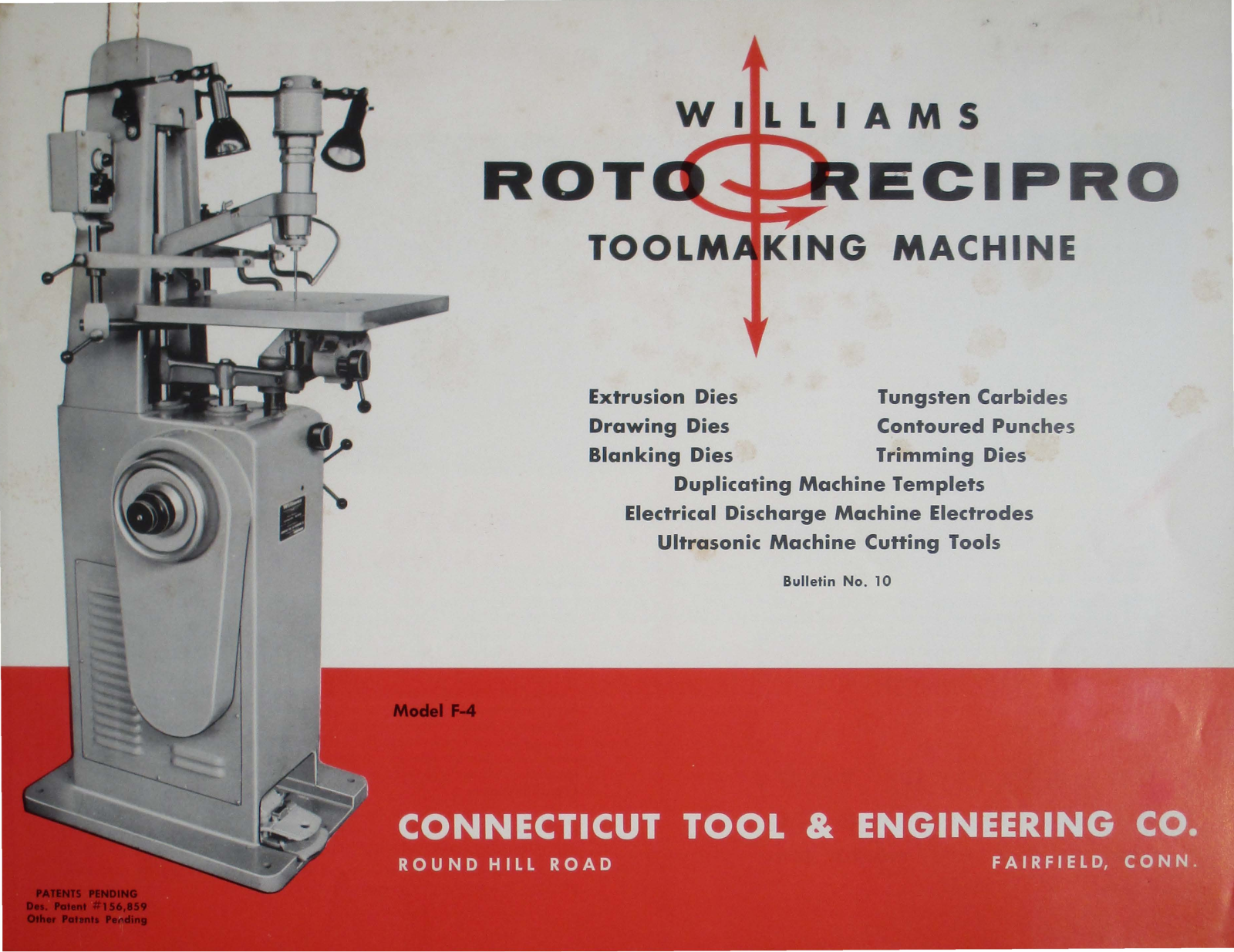 Connecticut Tool & Engineering Williams Roto Recipro Toolmaking Machine Other - ManualMachine.com