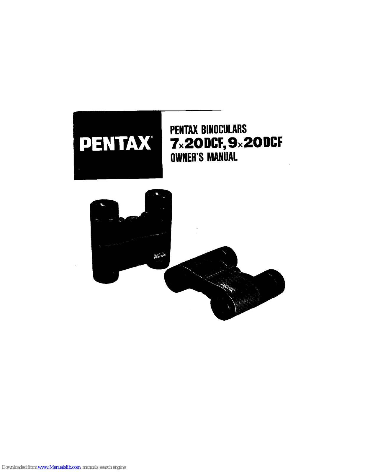 Pentax DCF 7x20, DCF 9x20 User Manual