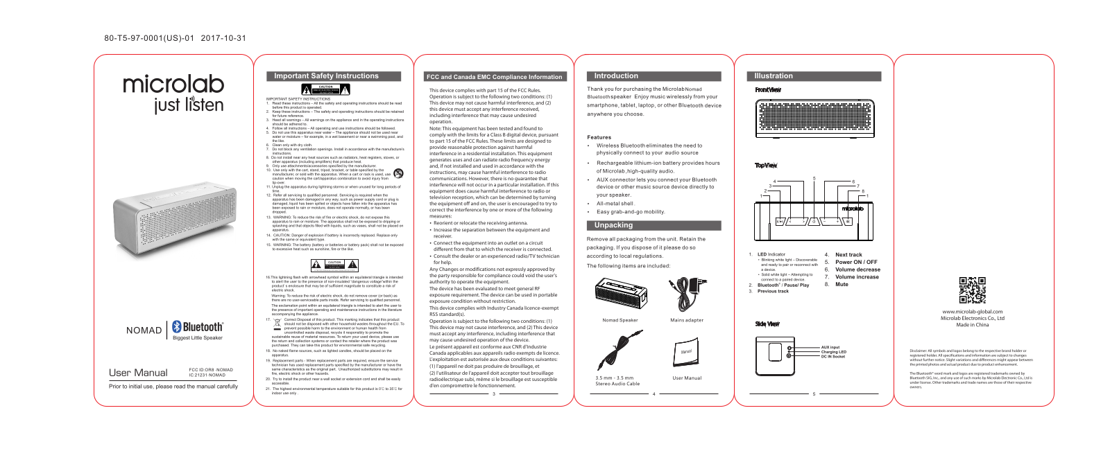 Microlab Electronics NOMAD User Manual