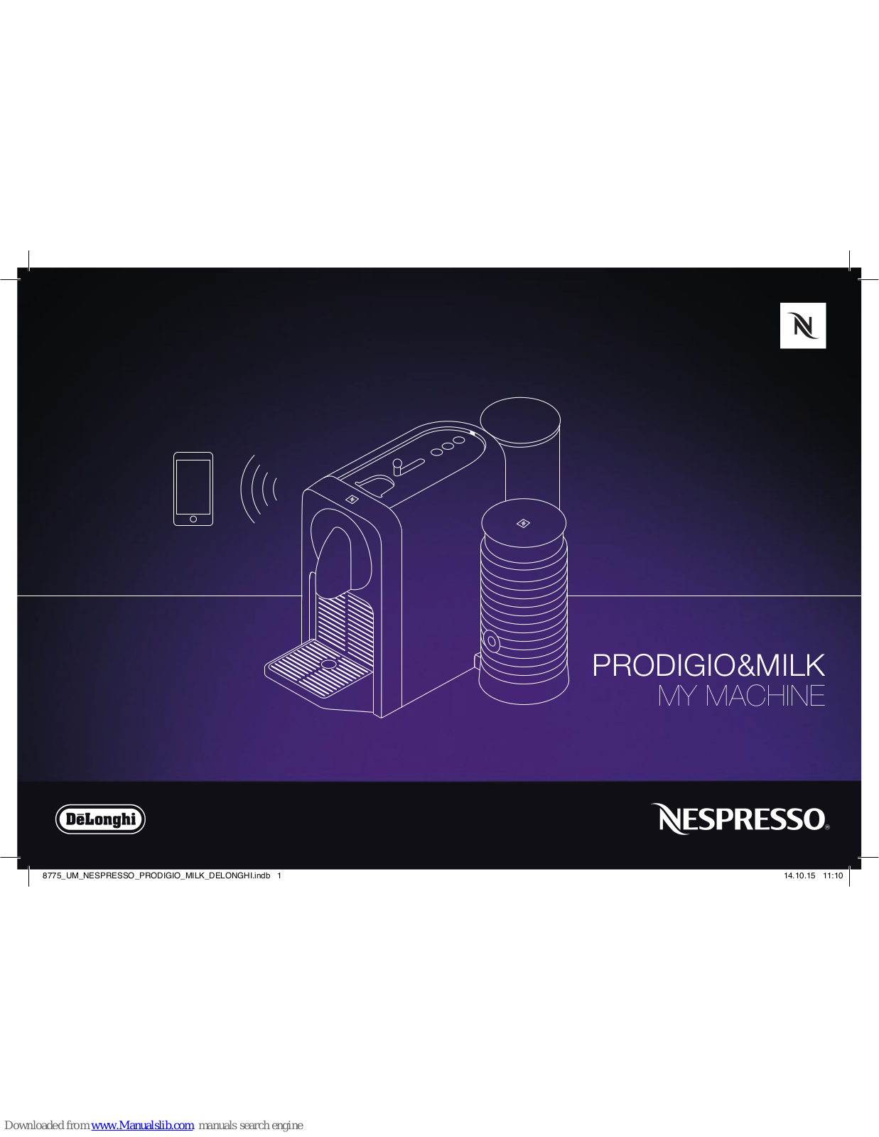 Nespresso Prodigio  Milk, Prodigio milk C75 User Manual