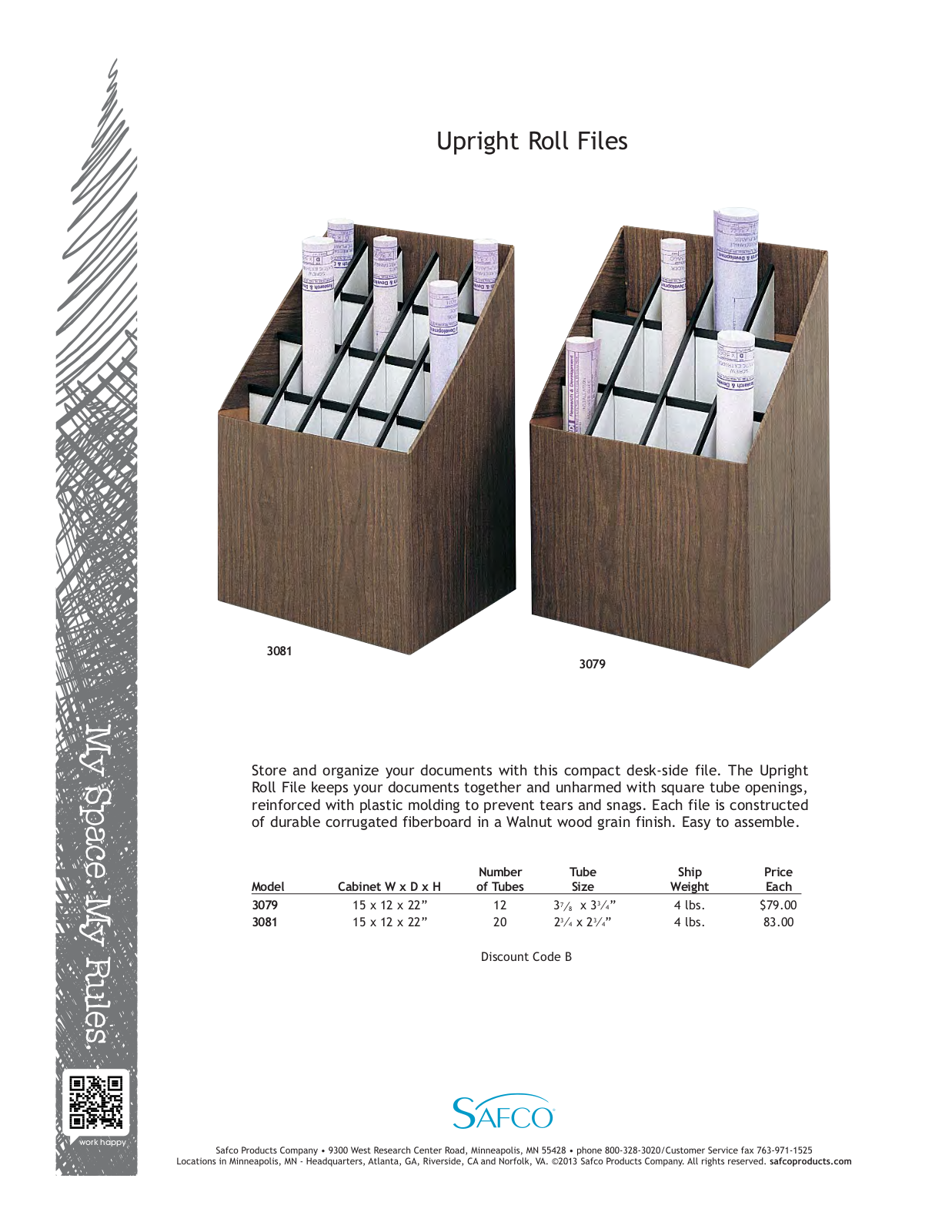 Safco 3081 User Manual