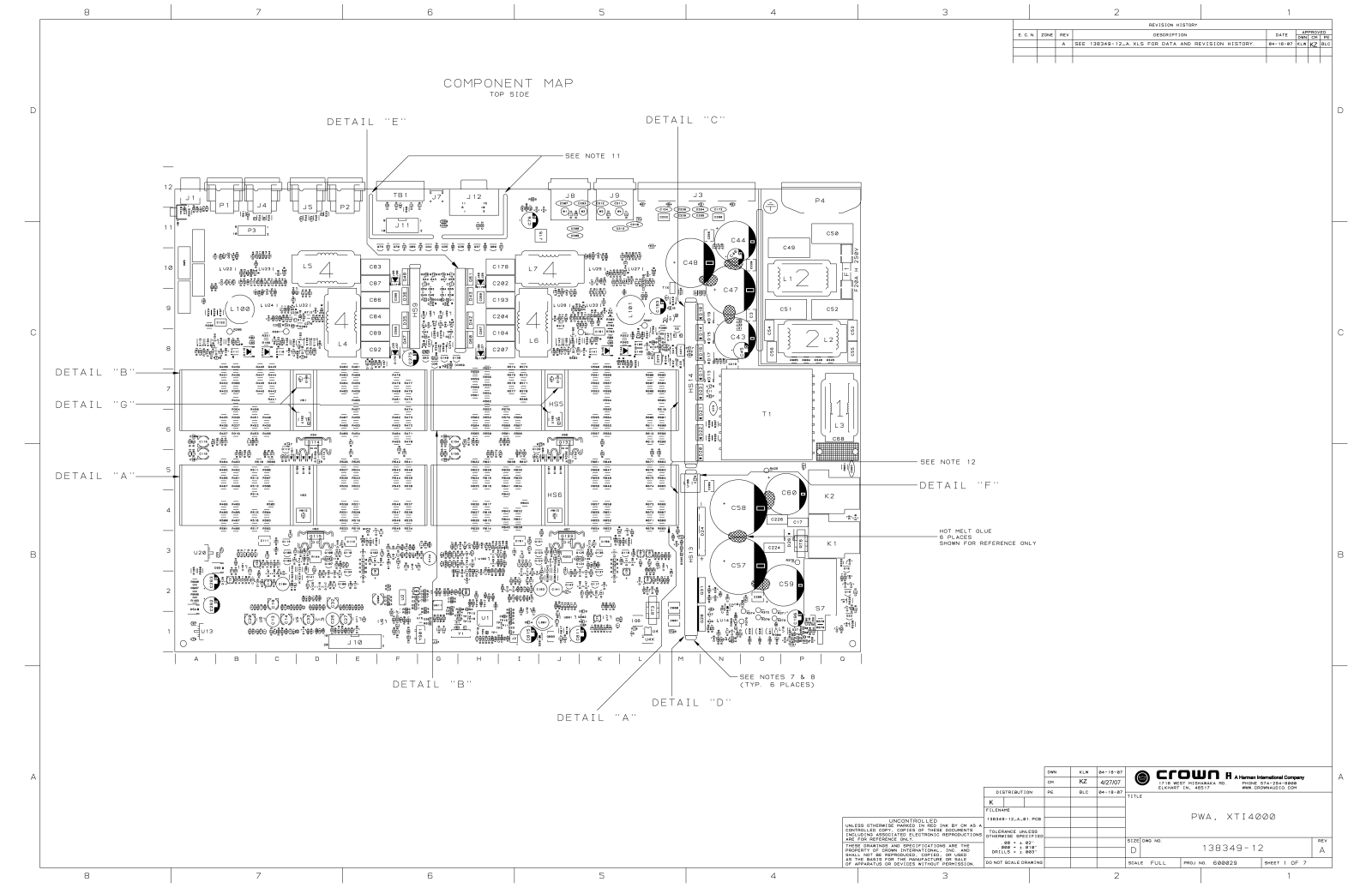 Crown XTI-4000 Schematic