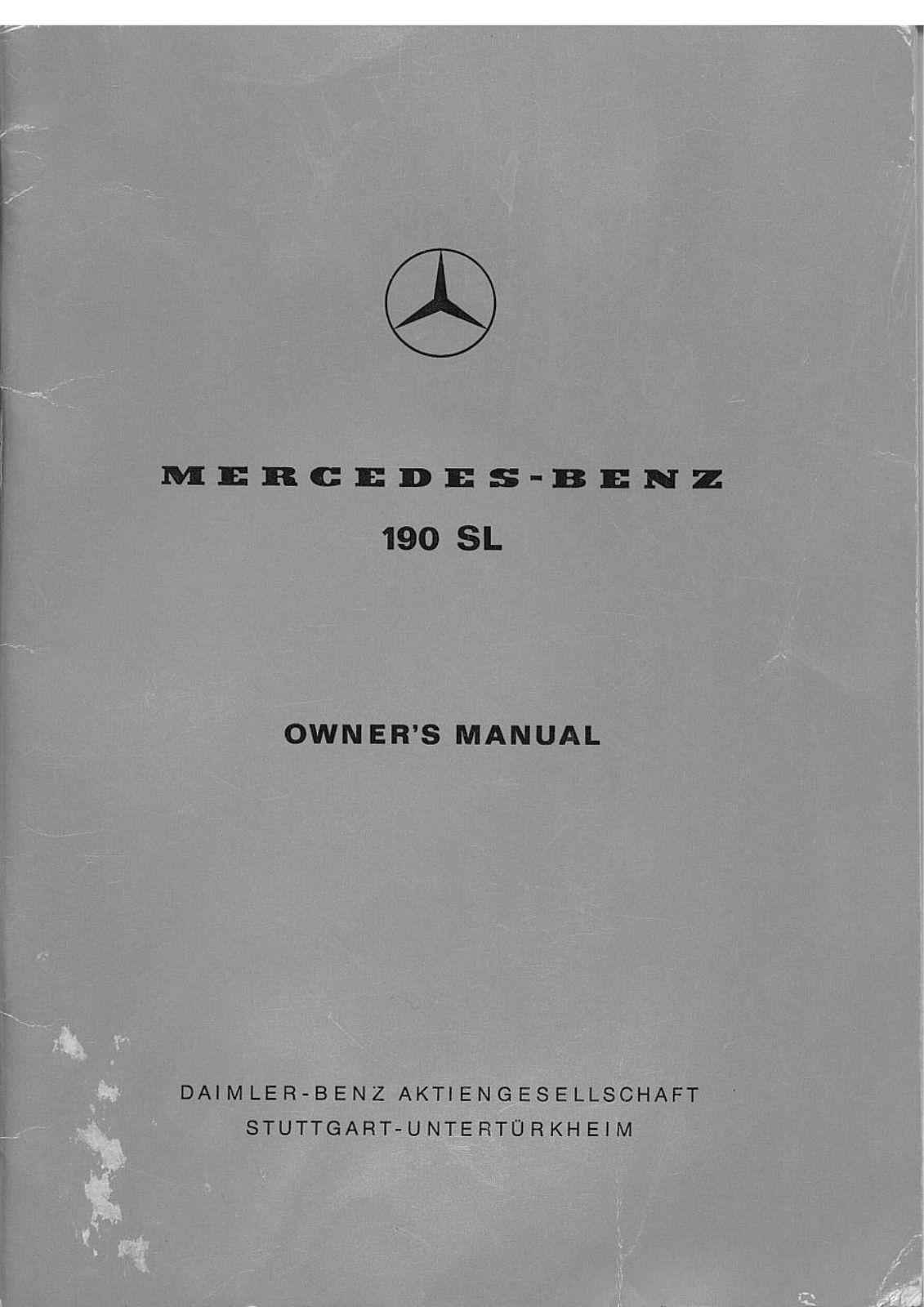 Mercedes 190 1962 User Manual