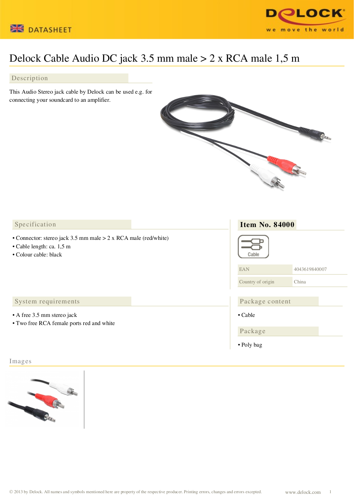 DeLOCK 84000 User Manual