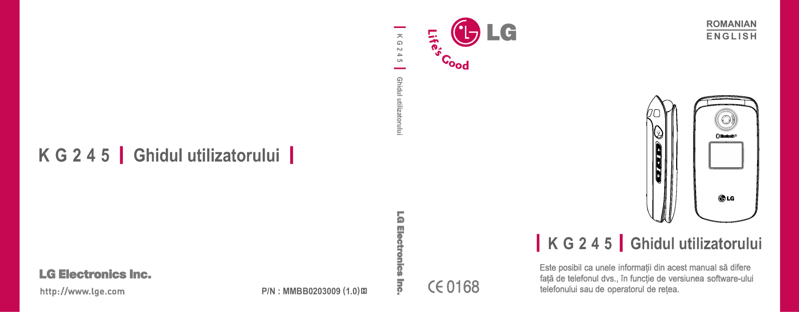 Lg KG245 User Manual