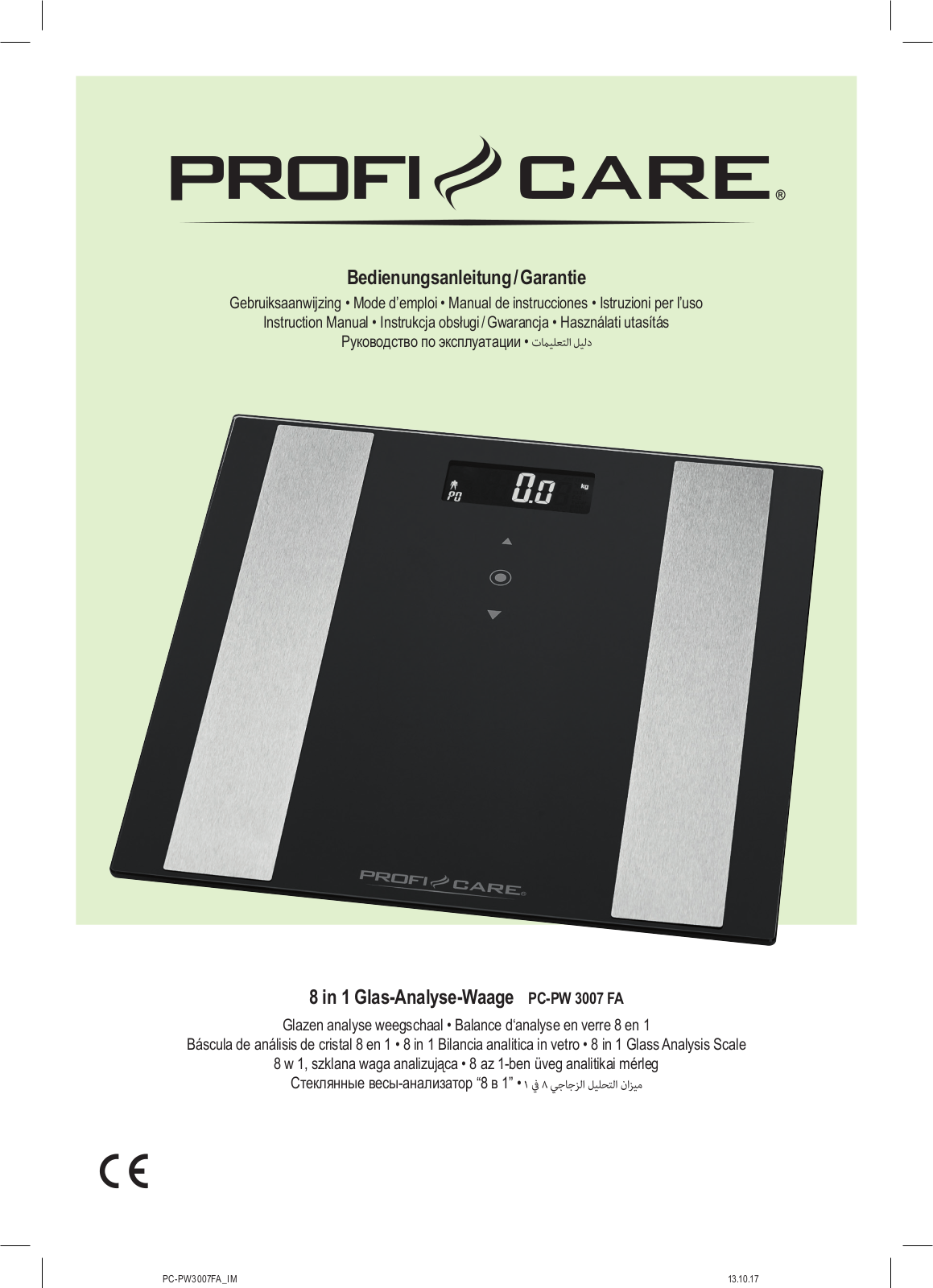 ProfiCare PC-PW 3007 FA User Manual