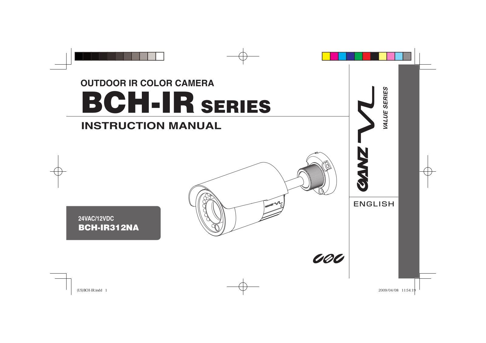 Ganz BCH-IR312NA-II User Manual