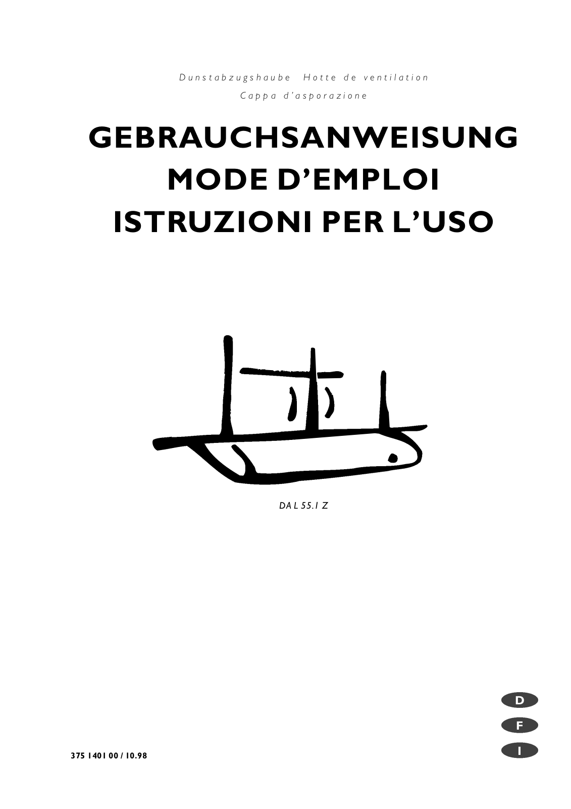 electrolux DA L 55.1 Z User Manual