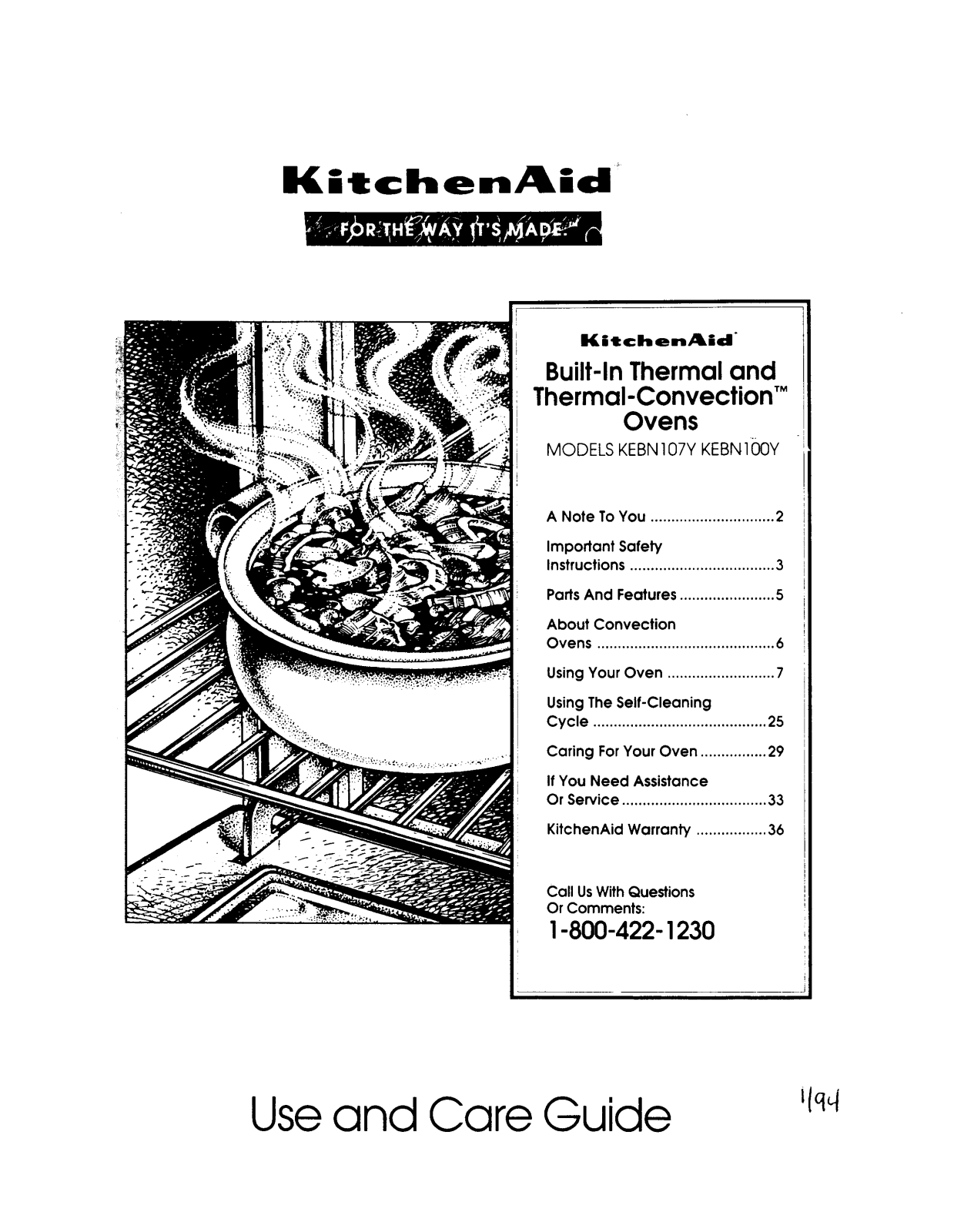 KitchenAid KEBN100Y, KEBN107Y User Manual
